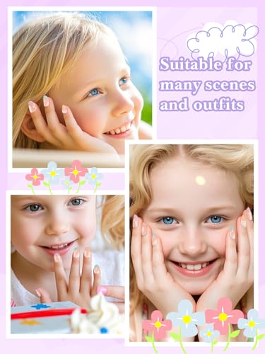 26-Piece Kids Press-On Nails Set with Glue for Ages 5-12