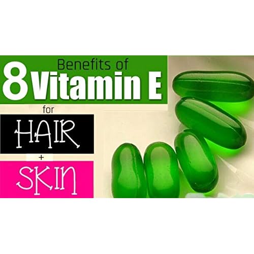 Vitamin E Capsule for Face, Hair, Pimple, Glowing Skin, Dark Circles, Skin Whitening & Hair Care Evion 400mg Capsules for face and Hair (50)