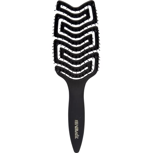Detangling Massage Brush for Wet & Dry Hair - Ergonomic Paddle, Anti-Breakage