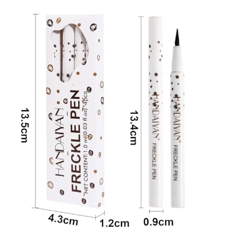 Waterproof Freckle Pen Set - 4 Natural Colors for Long-Lasting Makeup