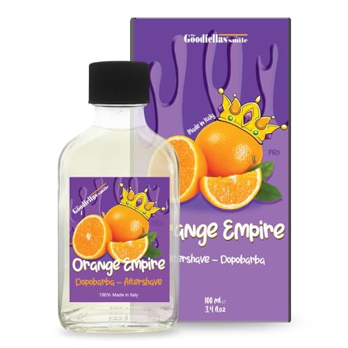 The Goodfellas' smile, Orange Empire (Orange & Citrus) Aftershave Lotion, Refreshes & Tones, 100ml, Made in Italy