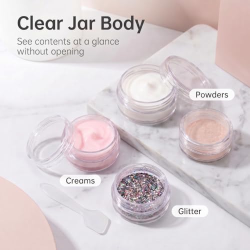 3g Sample Containers 50 Count Leak Proof with Labels & Spatulas