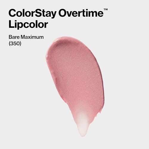 Revlon ColorStay Overtime Lipcolor 350 Bare Maximum, 16HR Liquid Lipstick
