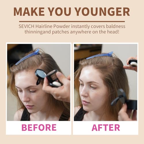 Sevich Hairline Powder Medium Brown - Hair Loss Concealer