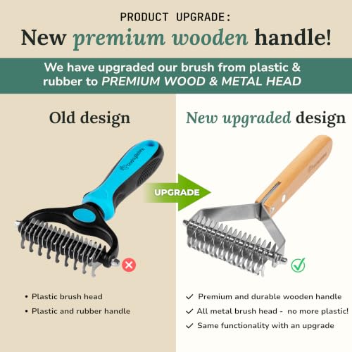 Freshly Bailey Dematting Comb for Cats & Dogs — Undercoat Rake & Deshedding Tool
