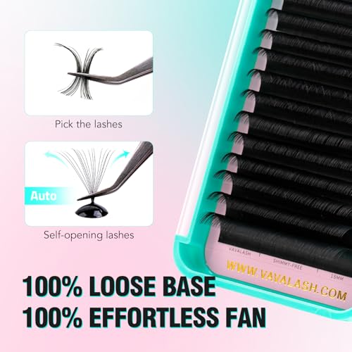 Shimmy-Free Matte Volume Lash Extensions 0.05mm D Curl