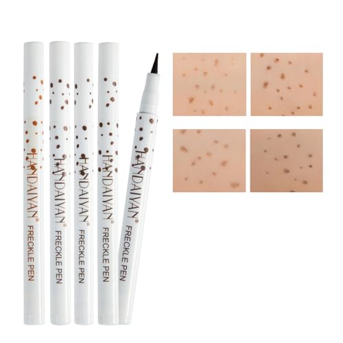 Waterproof Freckle Pen Set - 4 Natural Colors for Long-Lasting Makeup