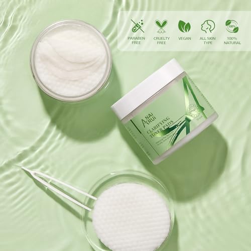 ANAI RUI Clarifying Toner Pads for Face, Face Exfoliating Pad, Balance Skin's PH, Smooths and Refines Skin,with Azelaic Acid &Salicylic Acid 50 Pads