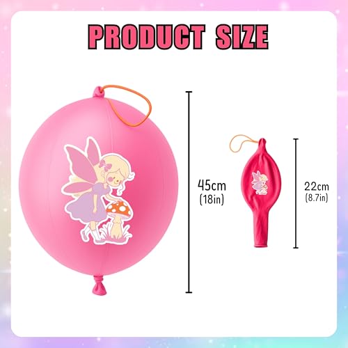 Fairy Party Favors Set - 72 Pc with Tattoos & Punch Balloons