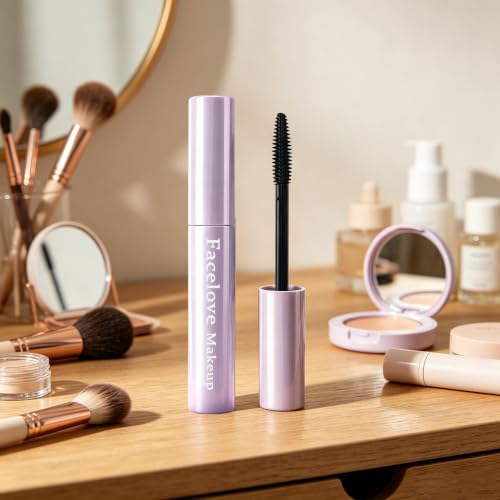 Facelove Makeup Waterproof Mascara for Voluminous, Long Lashes