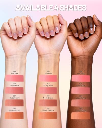 Baked Cream-to-Powder Blush with Mirror & Brush - Waterproof