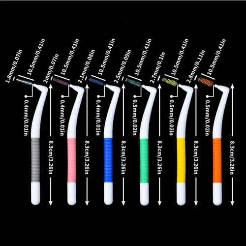 6PCS U-Shaped Orthodontic Toothbrush and 6PCS Interdental Brush,Soft Bristles Braces Toothbrush for Adults