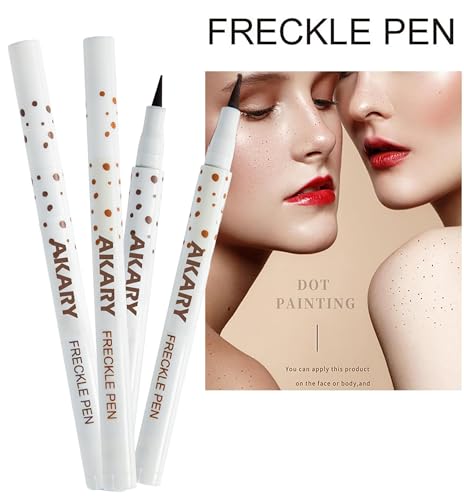 Freckle Pen - Natural Waterproof Face Concealer with Fine Tip - 0.03 Ounce #02 Natural Coffee