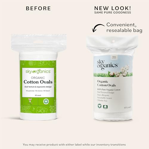 Organic Cotton Makeup Remover Pads, Dual-Textured, GOTS Certified