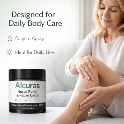 Alcuras Cream, 4 fl oz Arnica Cream & Magnesium Cream&Frankincense for Knee, Lumbar, Neck, Hand and Foot (1 pcs)