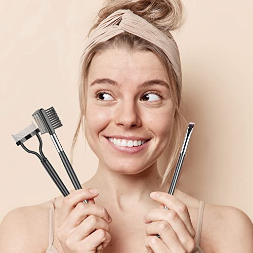 SWEET VIEW Eyelash Comb Set 3-Pc Lash Separator & Eyebrow Brush