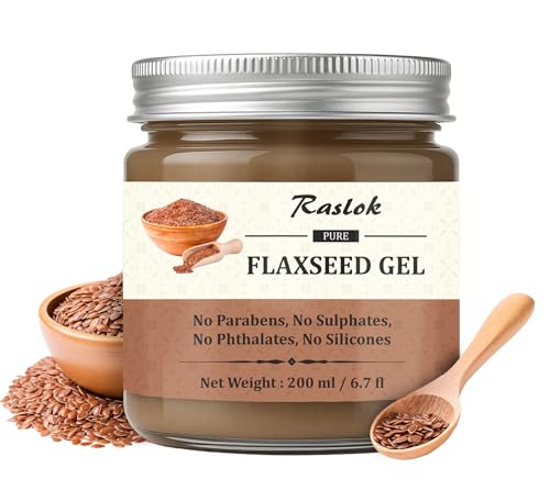 Raslok Flaxseed Hair Gel for Curl Definition & Hydration - 6.7 fl oz