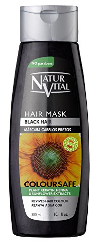 Black Hair Color Mask - Henna Extract Repair & Shine 300ml
