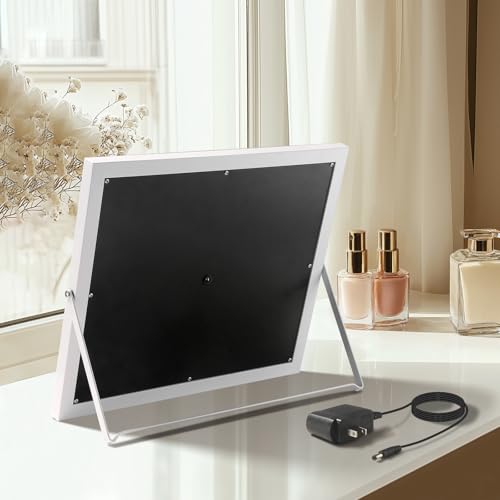 Vanity Mirror with Lights,RGB & 3 Dimmable Light Modes Makeup Mirror with Touch Control,Light Up Mirror for Desk,360¡ÆRotation,17x22 Inch