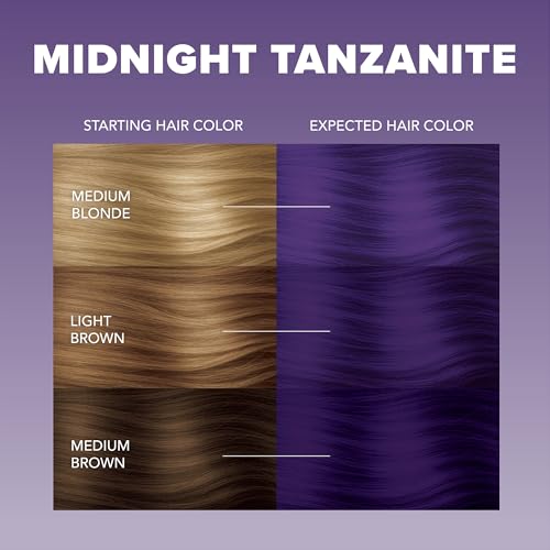 Splat Midnight Tanzanite Semi Permanent Hair Dye, No Bleach