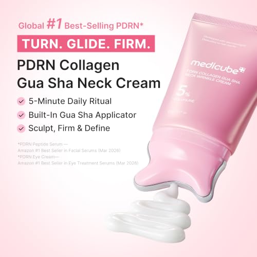Medicube PDRN Collagen Neck Cream with Gua Sha Massager
