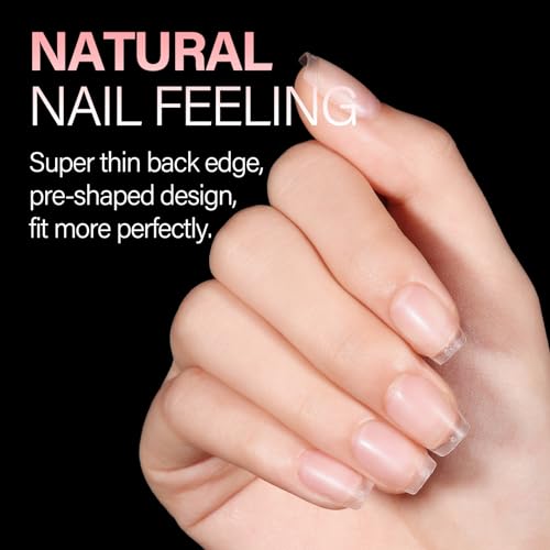 AILLSA Extra Short Coffin Nail Tips - 450PCS Acrylic Gel Full Cover