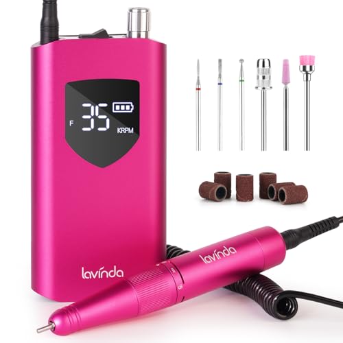 Professional Cordless Nail Drill - 35000 RPM Electric Nail File
