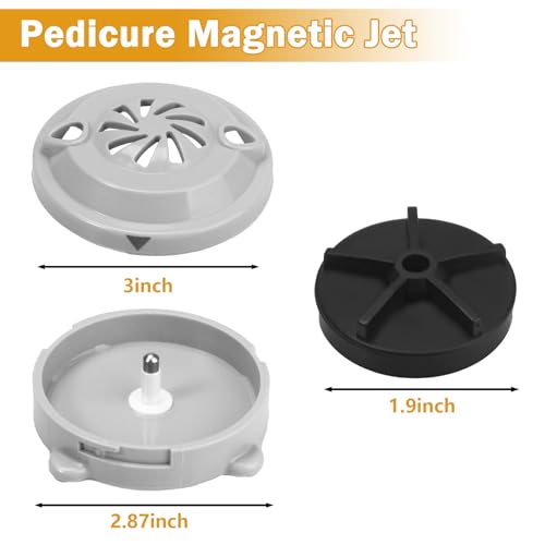 BF-004 Pipeless Magnetic Jet Head Motor for LURACO Pedicure Spa Chair (2 Pack)