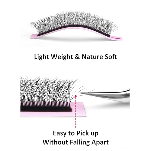 5D Premade Volume Lash Extensions D Curl 9-15mm Mix