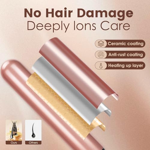 Bo'laiya 5-in-1 Curling Wand Set with Temperature Display