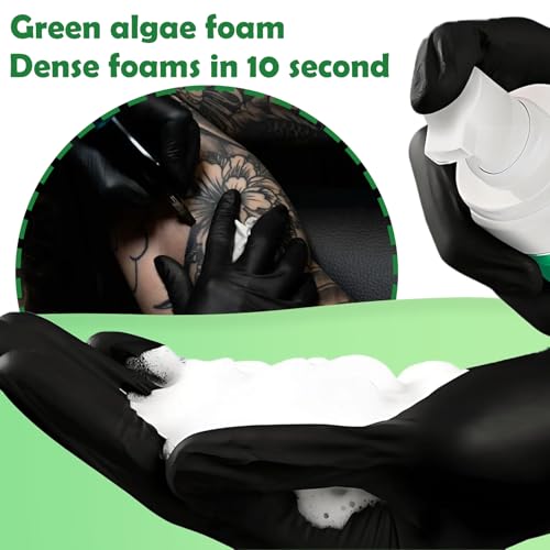 Ultra Concentrated Green Tattoo Soap Kit - 16.9OZ & Foam Dispenser