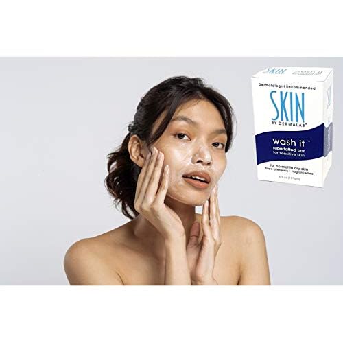 Wash It Superfatted Hypoallergenic Fragrance Free Cleansing Bar 2 Pack for Sensitive to Normal Skin | Helps Moisturize & Hydrate | Colorant & Lanolin Free Bar Soap | Safe for Kids, Adults, & Infants