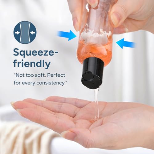 TSA Approved Travel Bottles 3.4oz, 5-Pack Leak Proof