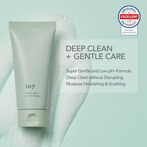 107 Gentle Gel Cleanser for Sensitive Skin - Low pH, Hydrating Formula