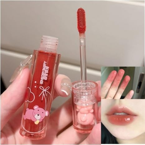 Bear Lip Gloss Set 6 Colors - Jelly Plumping Lip Tint