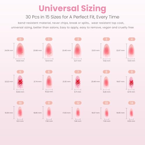 Nail Reformation Blushing Conch Press-On Nails Kit - Soft Pink Ombré with 3D Shell Accents