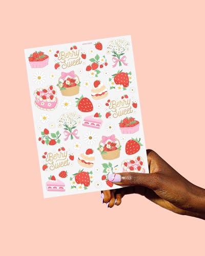 Strawberry Temporary Tattoos - 60 Designs Party Favors