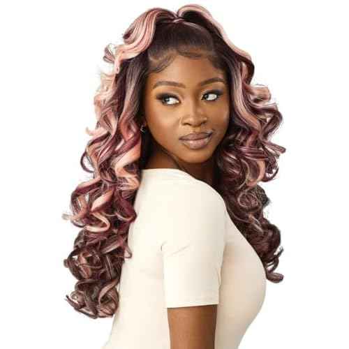 Outre Lace Front Wig - Perfect Hair Line 13X6 - Sharona (OFF BLACK 1B)