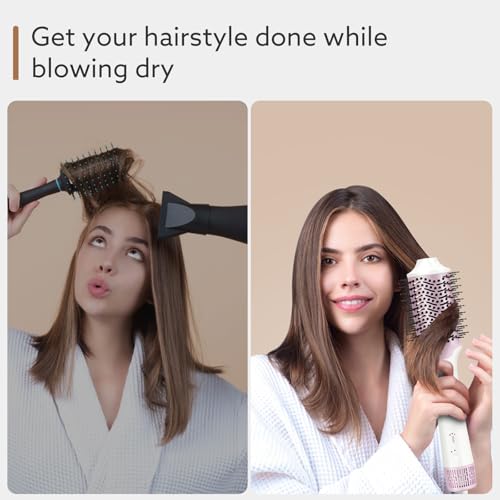 2-in-1 Blow Dryer Brush & Straightener with Ionic Ceramic