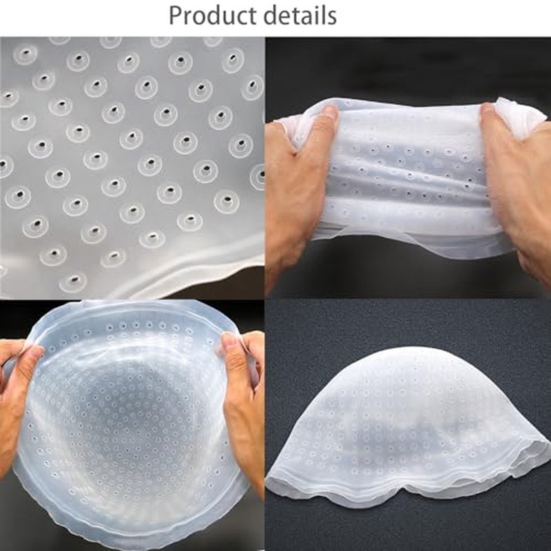GELMAY Silicone Highlight Caps Set - 8 Reusable Hair Dyeing Tools
