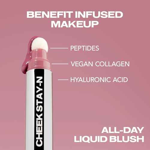 Sacheu Cheek STAY-N Liquid Blush for Cheeks ? High Pigment, Buildable, Lightweight Cream Blush for Dewy & Radiant Flushed Cheeks ? Long-lasting & Cruelty Free, I'm Guilty