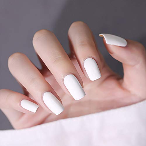 VENALISA 15ml Gel Nail Polish, Pure White Color Soak Off UV LED Nail Gel Polish Nail Art Starter Manicure Salon DIY at Home, 0.53 OZ