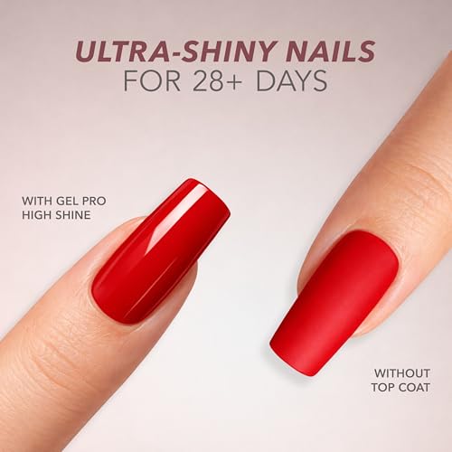 Kiara Sky HEMA-Free No-Wipe Gel Top Coat - High Gloss UV/LED, 0.5 fl oz
