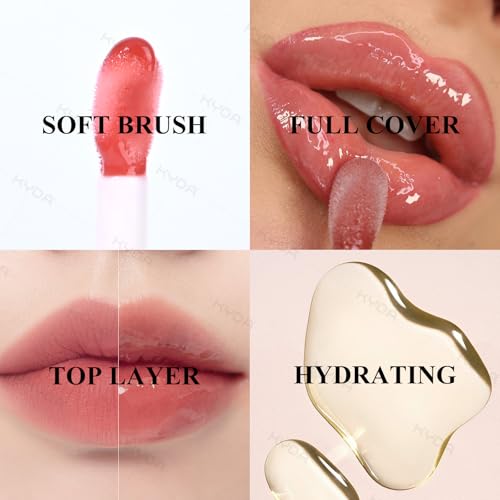 KYDA 2 Pcs Honey Lipstick Set, Includes Honey Lipstick Tinted Lip Balm and Lip Glow Oil, Sheer Black Lips Color with a Hydrating Oils Formula, for Smooth Dewy Finish