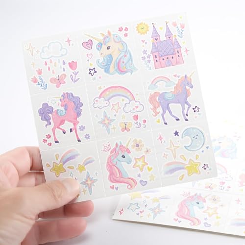 108pcs Unicorn Temporary Tattoos Party Favors