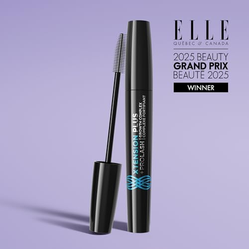 Marcelle Xtension Plus + Pro Lash Growth Complex Mascara, Black, 1 Tube