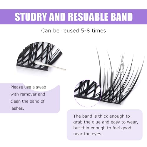 GAQQI Lash Clusters, Eyelash Clusters 120PCS C Curl Individual Lashes, Wispy Cluster Eyelash Extension 10-16mm Mixed Length, Natural Looking Cluster Lashes £¨GQ03, C Curl, 10-16mm)