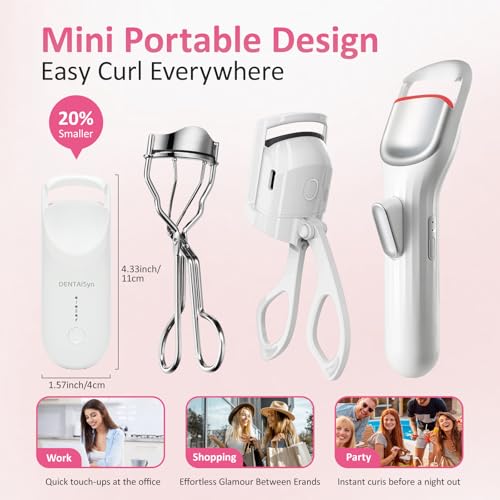 Portable Heated Eyelash Curler - Quick 5s Heating & Rechargeable