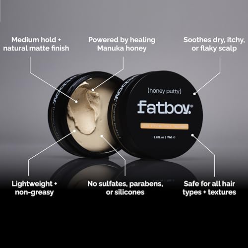 Fatboy Honey Putty - Styling & Scalp Treatment, 2.6 oz
