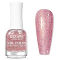 MIZHSE Glitter Pink Quick Dry Nail Polish, 15ml